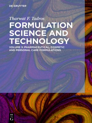 cover image of Pharmaceutical, Cosmetic and Personal Care Formulations